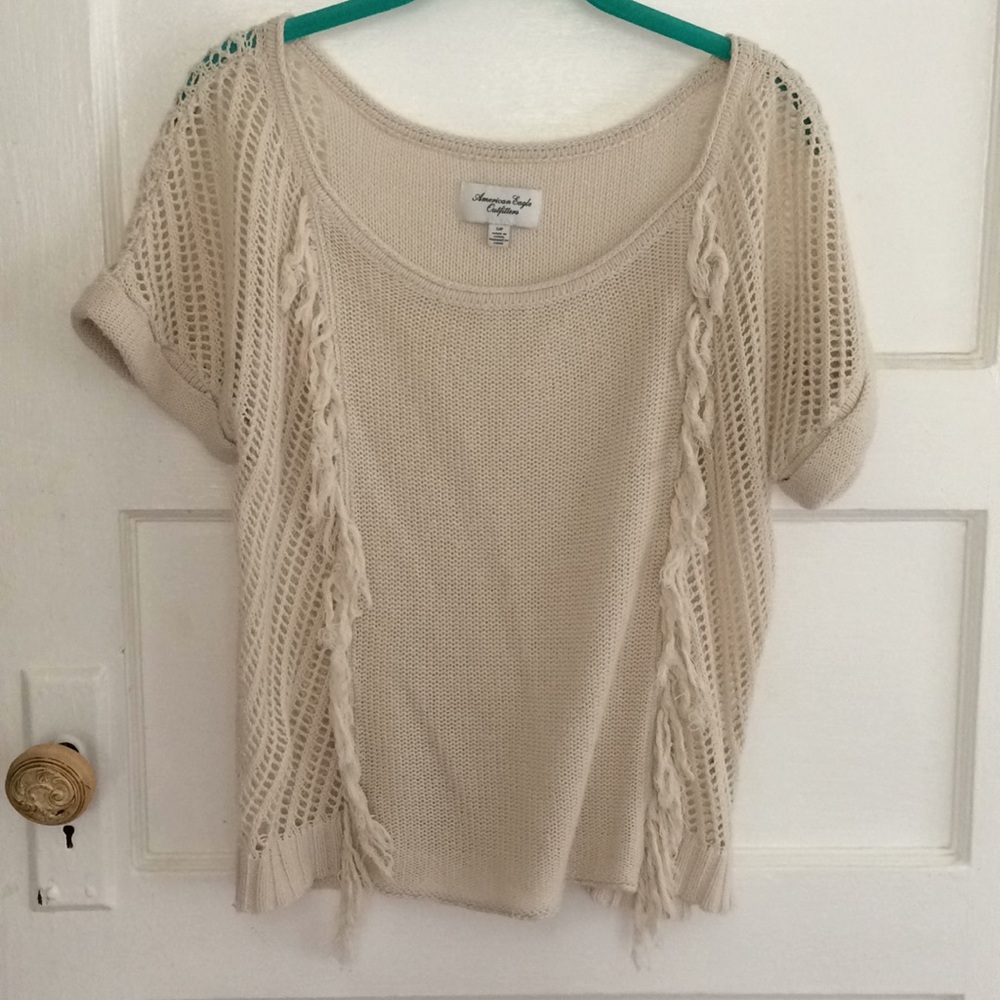 American Eagle crochet blouse